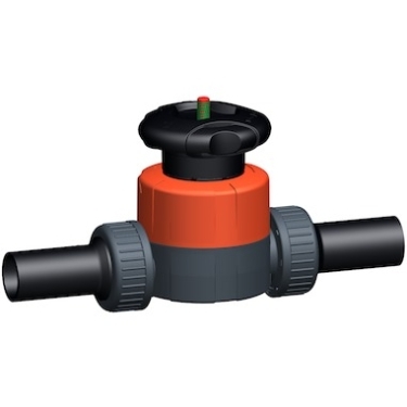 +GF+514型隔膜閥,PVC-U 帶PE100 SDR11電熔焊對焊端 公制