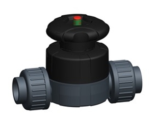 +GF+515型隔膜閥,PVC-U 帶粘接承插端