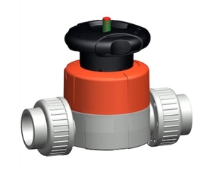 +GF+514型隔膜閥,PVC-C 帶膠粘承插端 美標 手動隔膜閥